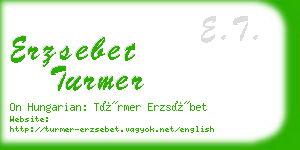 erzsebet turmer business card